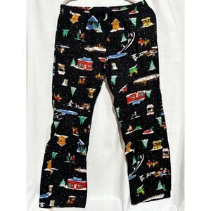 Old Navy Christmas Flannel Pajama Pants Womens/mens Sz M Loungewear Pockets